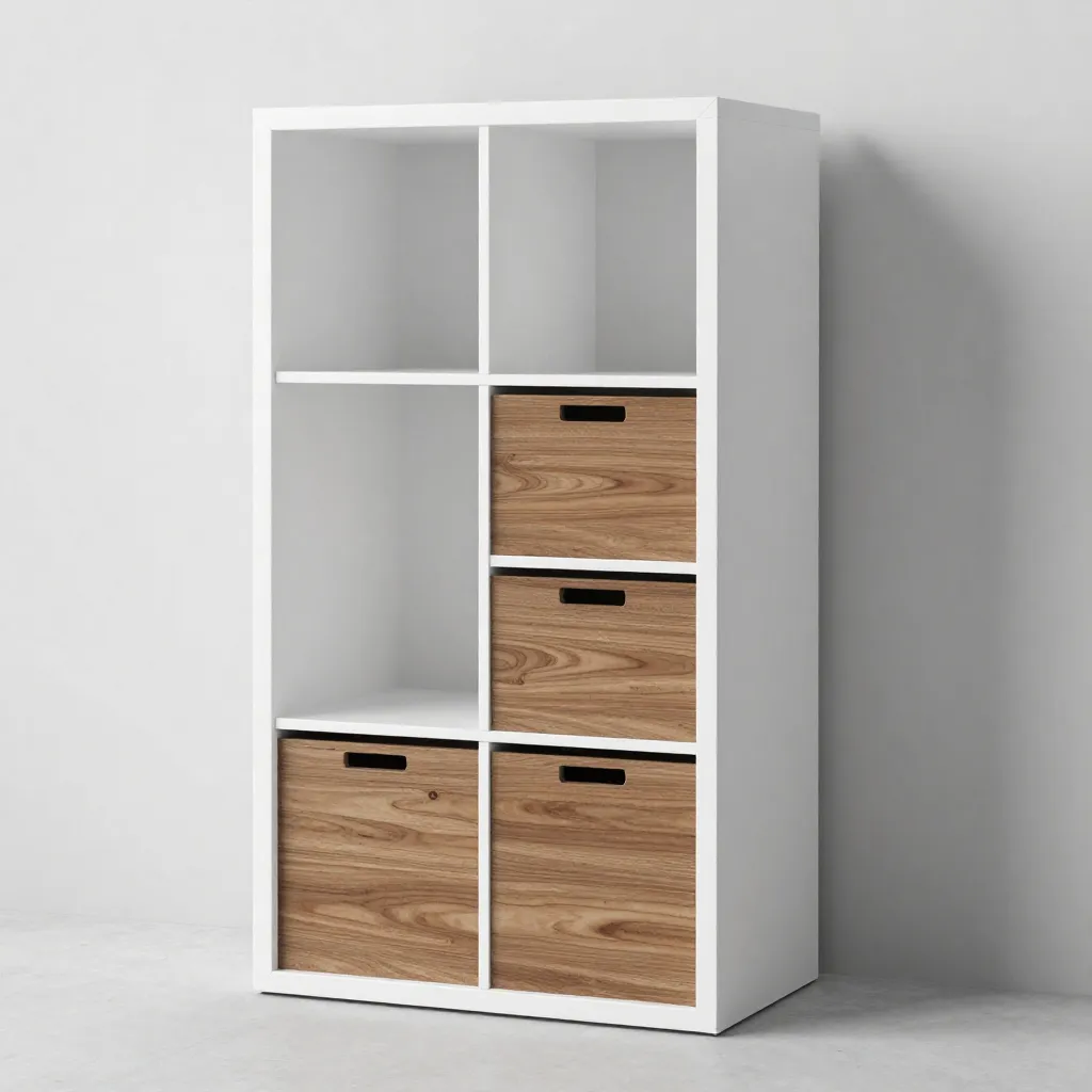 Tall storage unit maximizing vertical space